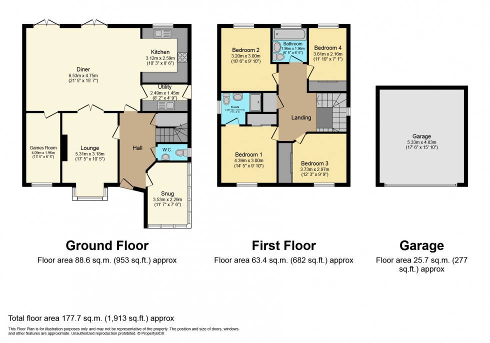 Floorplan for Pine View, Leicester Forest East, Leicester, Leicestershire