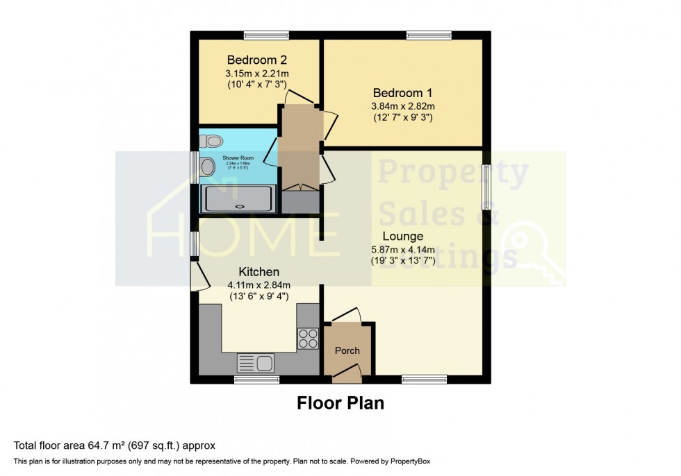 Floorplan for Poppy Close, Leicester, Leicestershire