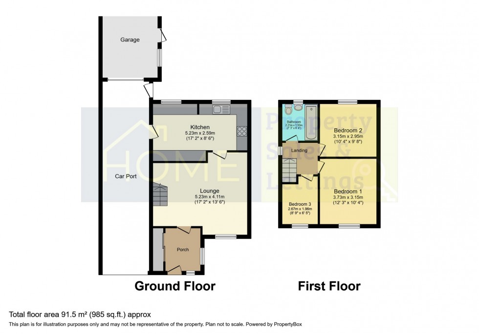 Floorplan for Sharpley Avenue, Coalville, Leicestershire