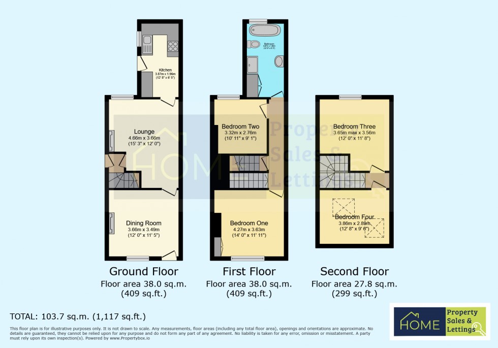 Floorplan for Shelley Street, Knighton Fields, Leicester