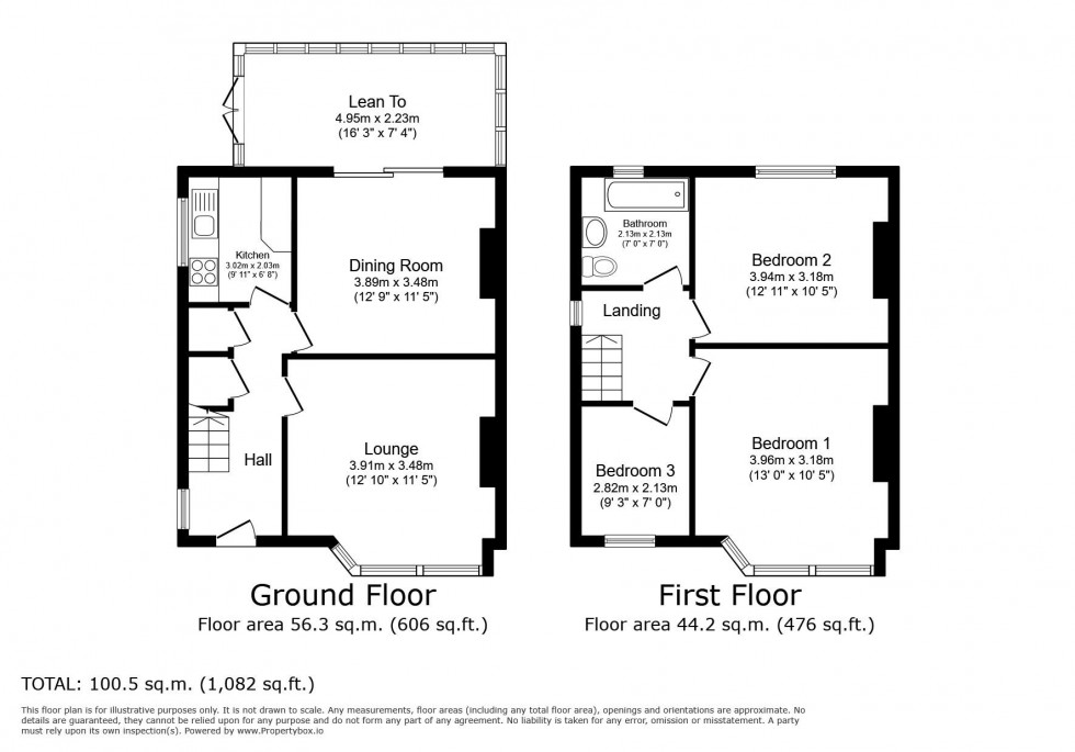 Floorplan for Marina Drive, Groby, Leicester, LE6 0DX