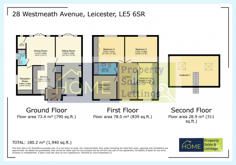 Floorplan for Westmeath Avenue, Evington, Leicester
