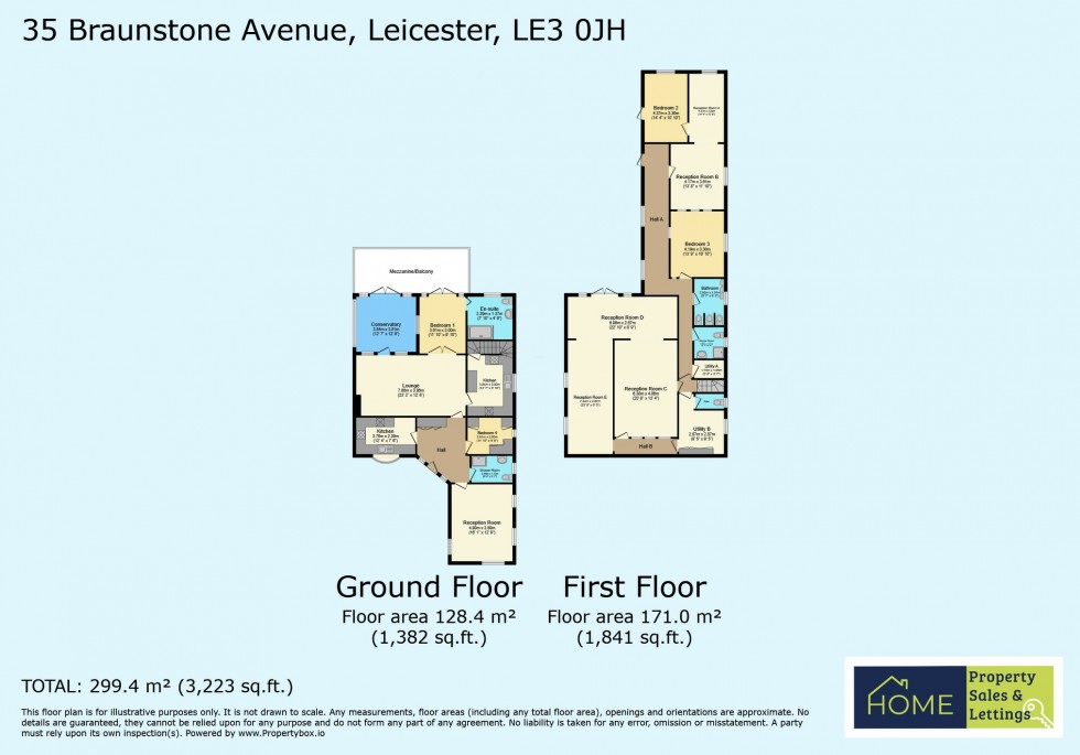 Floorplan for Braunstone Avenue, Westcotes, Leicester