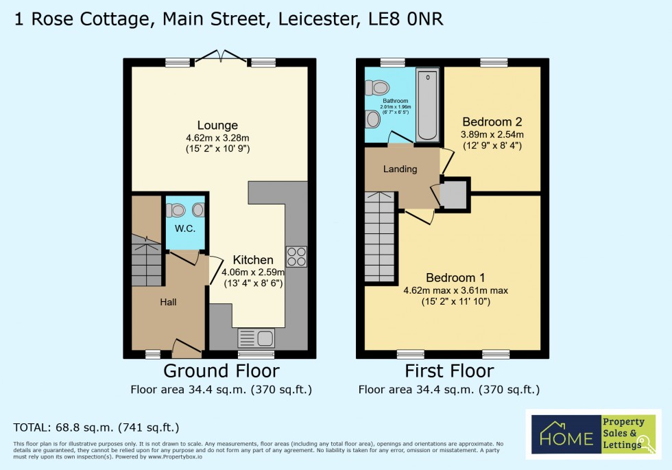 Floorplan for ROSE YARD, KIBWORTH