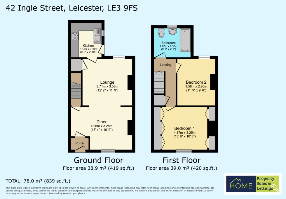 Floorplan for Ingle Street, Newfound Pool, Leicester