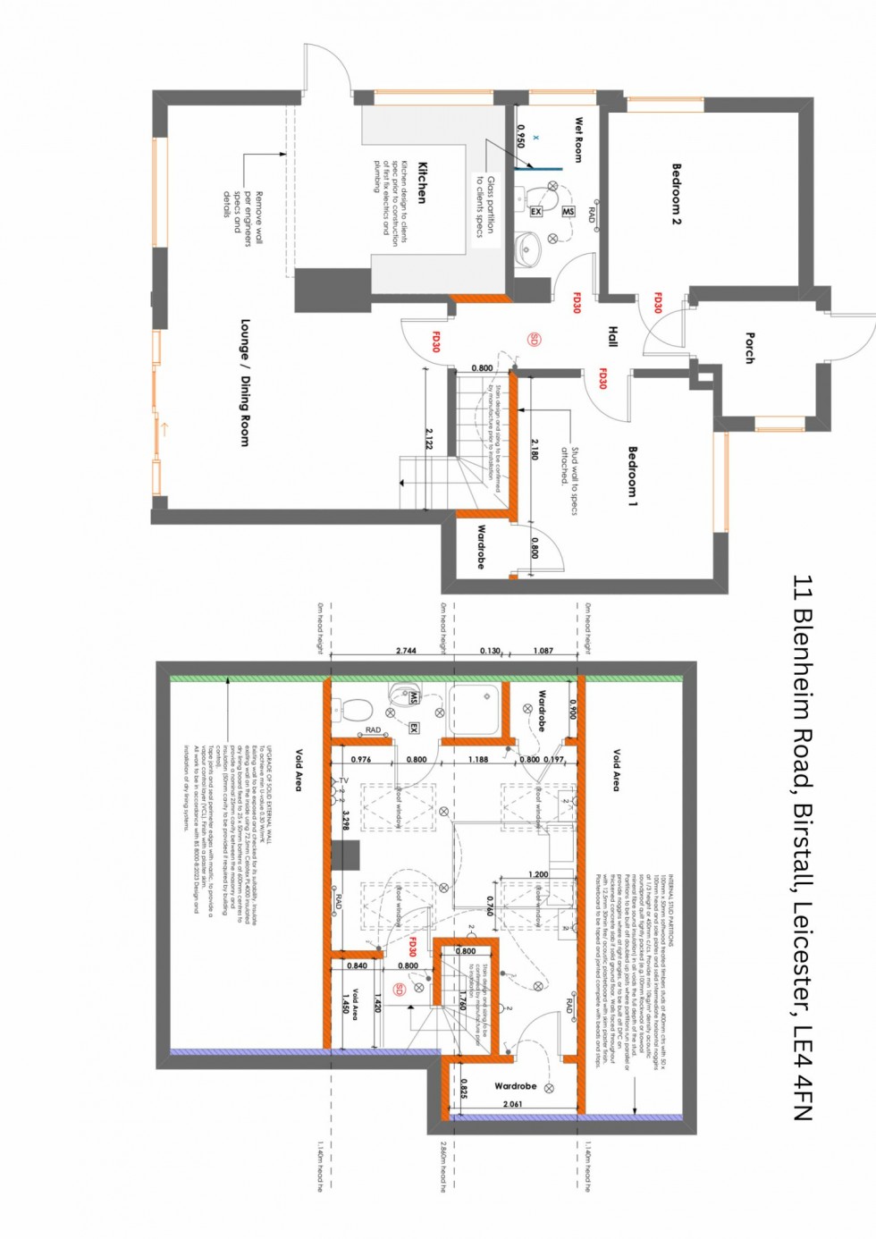 Floorplan for Blenheim Road, Birstall, Leicester