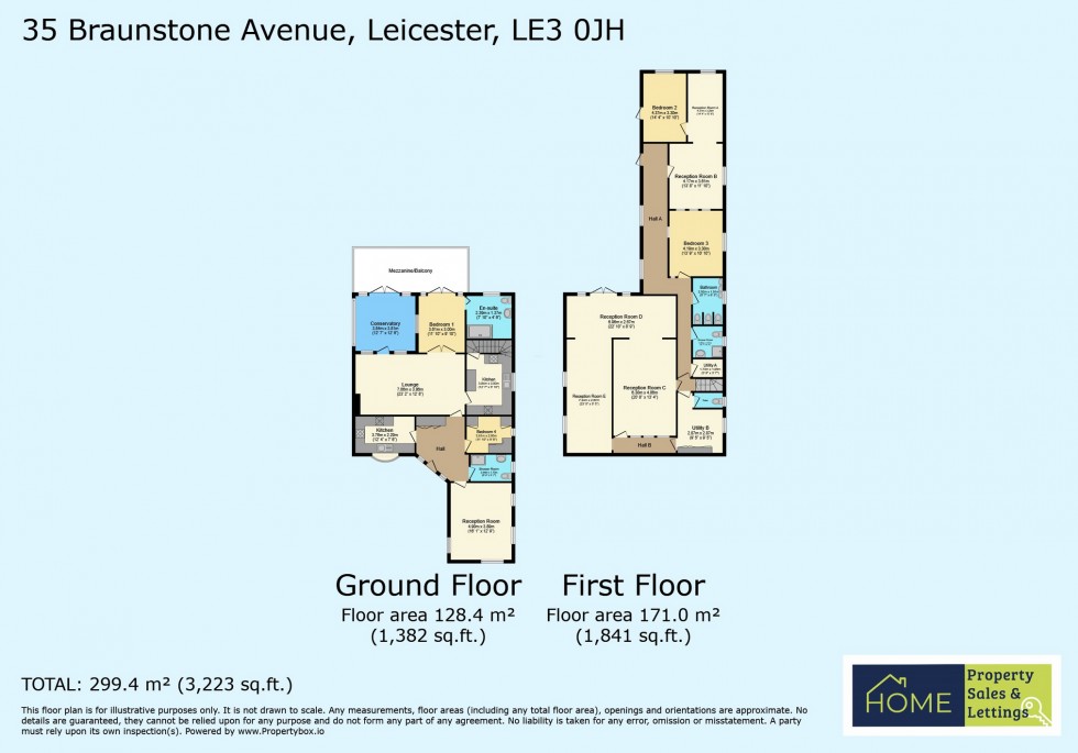 Floorplan for Braunstone Avenue, Westcotes, Leicester