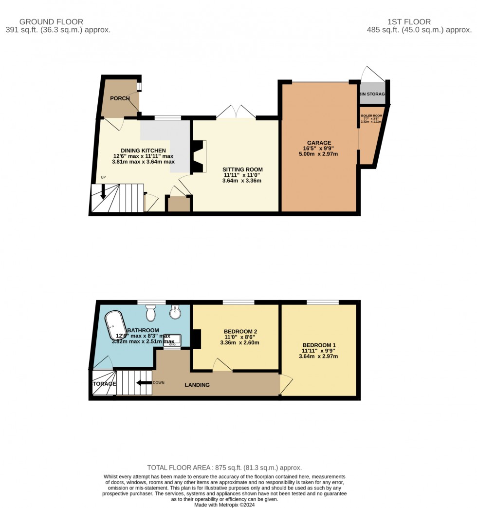 Floorplan for Witsend, Welford Road, South Kilworth, Lutterworth, Leicestershire