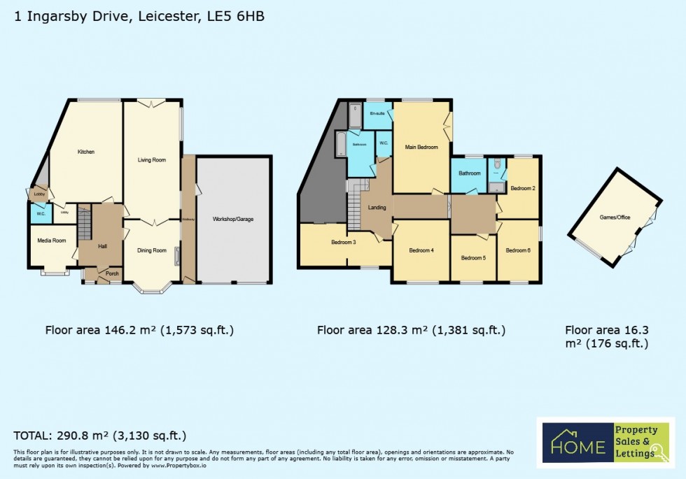 Floorplan for Ingarsby Drive, Leicester