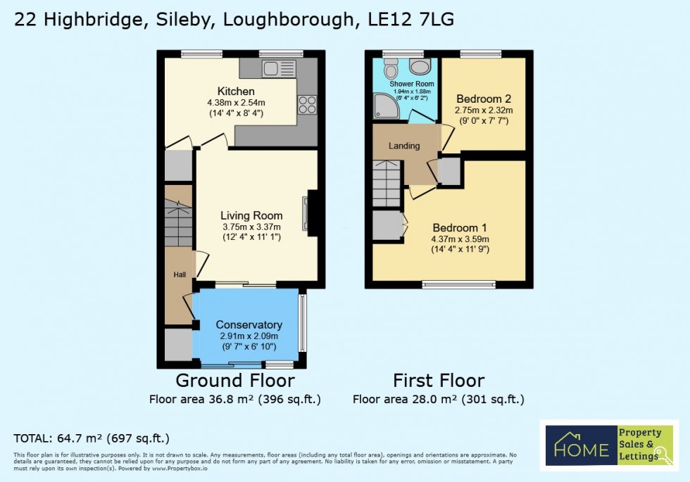 Floorplan for Highbridge, Sileby, Loughborough, Leicestershire